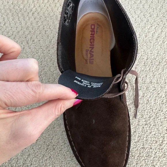 Clarks Dark Brown Suede Chukka Boots - Picture 3 of 5